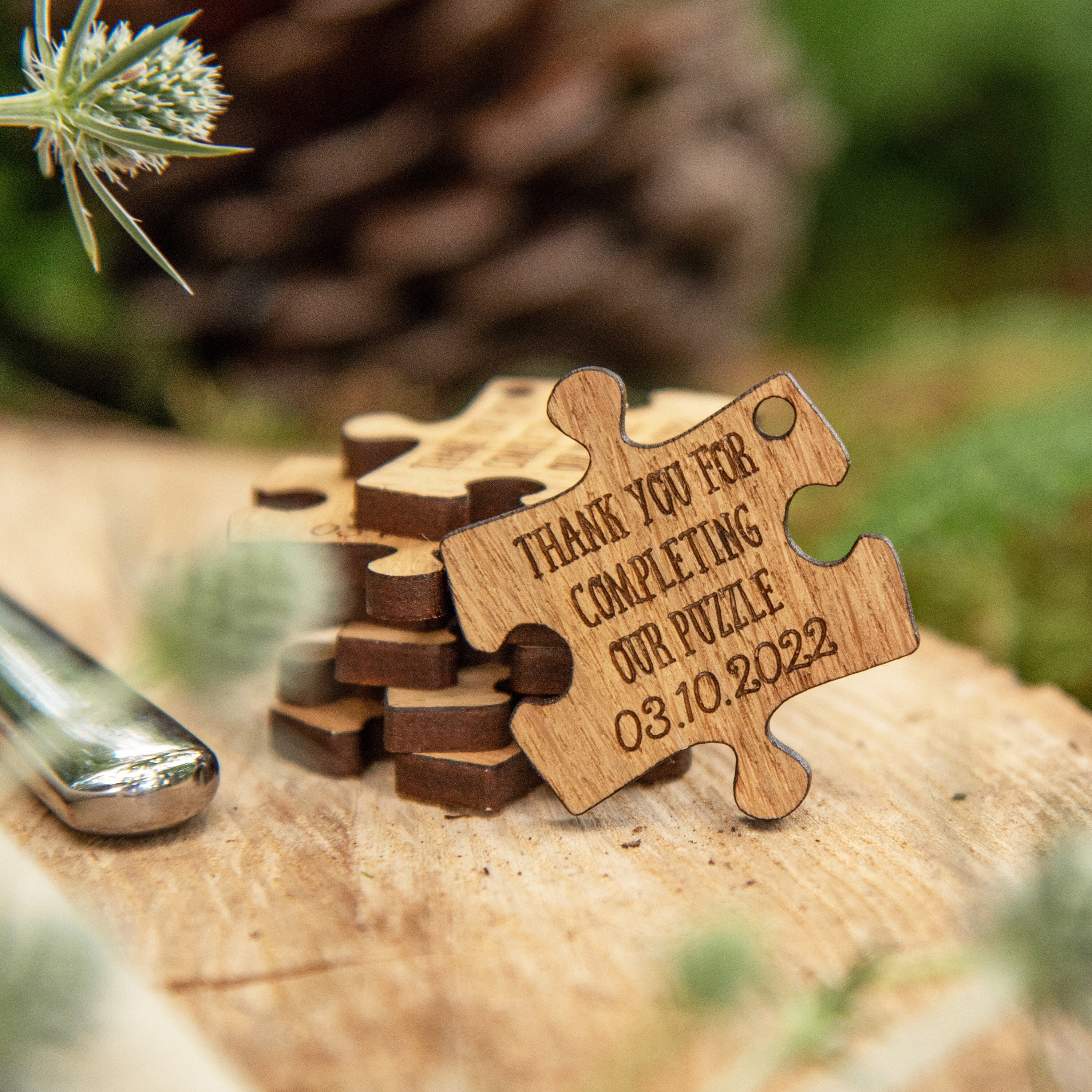 Custom Wedding Favors - Puzzle Favors - Puzzle Piece Favors - Puzzle Decor - Puzzle Decorations - Puzzle Pieces - Wedding Table 10TD