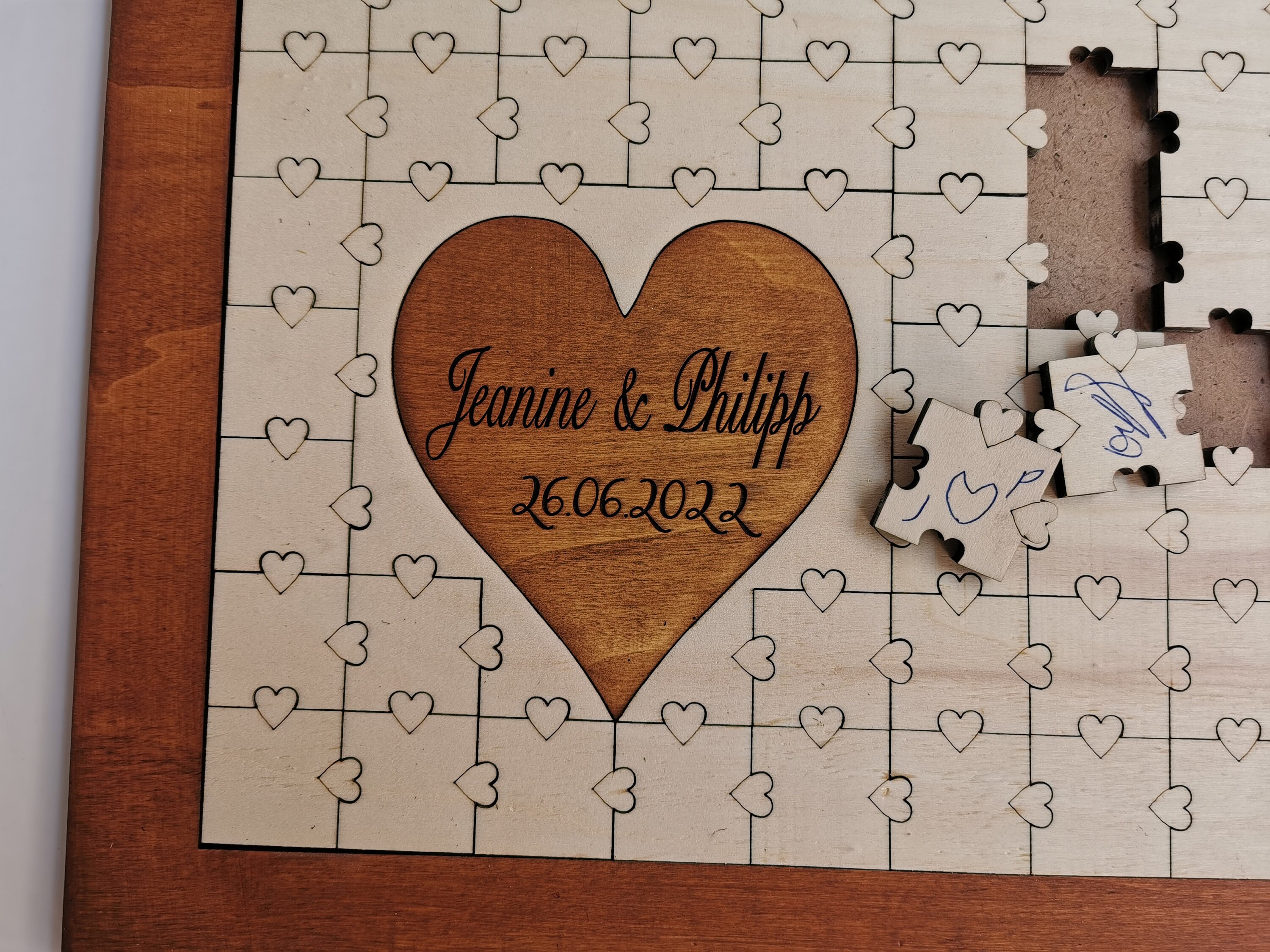 Wood Guest Book Puzzle, Wedding Sign Puzzle, Wood Guest Books Alternative, Wedding Guestbook Alternative Wood