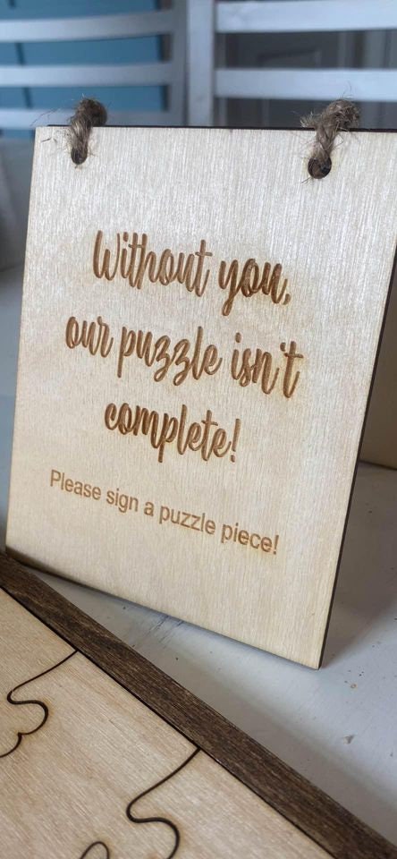 Puzzle Guest Book, Wooden Guest Book, Wedding Puzzle, Heart Guest Book, Guest Book Alternative, Puzzle Sign, Jigsaw Puzzle